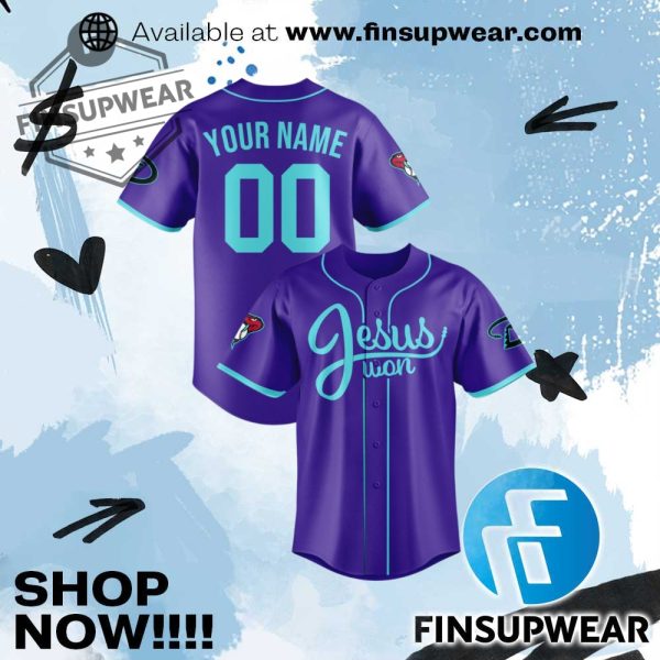 Arizona Diamondbacks Jesus Won Baseball Jersey finsupwear 1