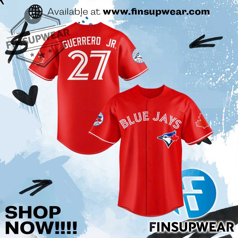 Blue Jays 2025 Canada Day Limited Edition Baseball Jersey 1 Blue Jays 2025 Canada Day Limited Edition Baseball Jersey
