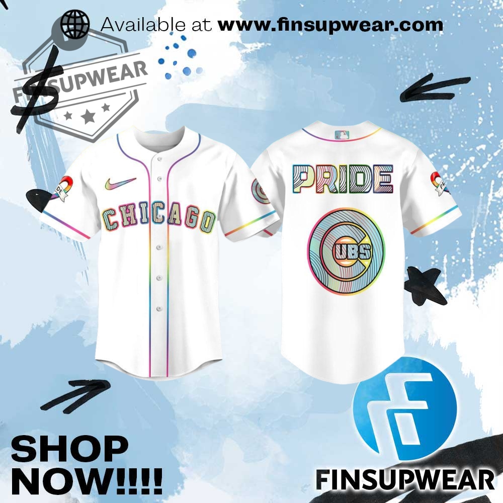 Chicago Cubs Pride Night Limited Edition Baseball Jersey 1 Chicago Cubs Pride Night Limited Edition Baseball Jersey