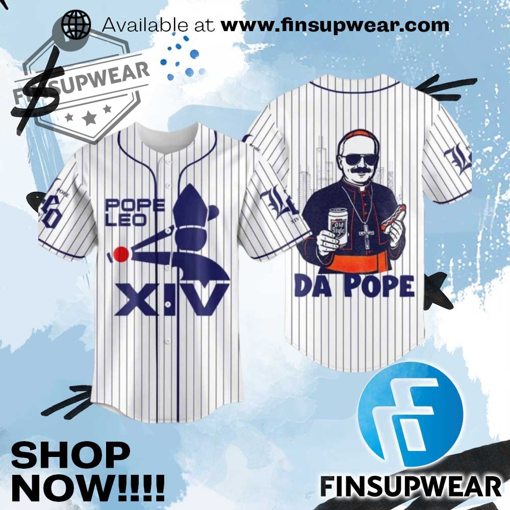 Chicago Pope Leo Xiv Da Pope Baseball Jersey 1 Chicago Pope Leo XIV Da Pope Baseball Jersey
