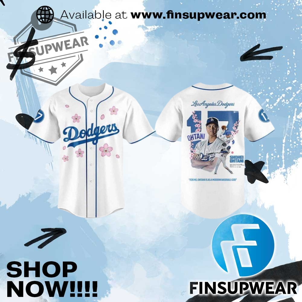 Shohei Ohtani Dodgers 17 Cherry Blossom 2025 Jersey 1 Shohei Ohtani Dodgers 17 Cherry Blossom 2025 Jersey