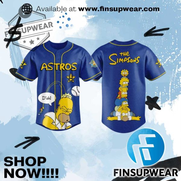 2025 Astros The Simpsons Jersey finsupwear 1