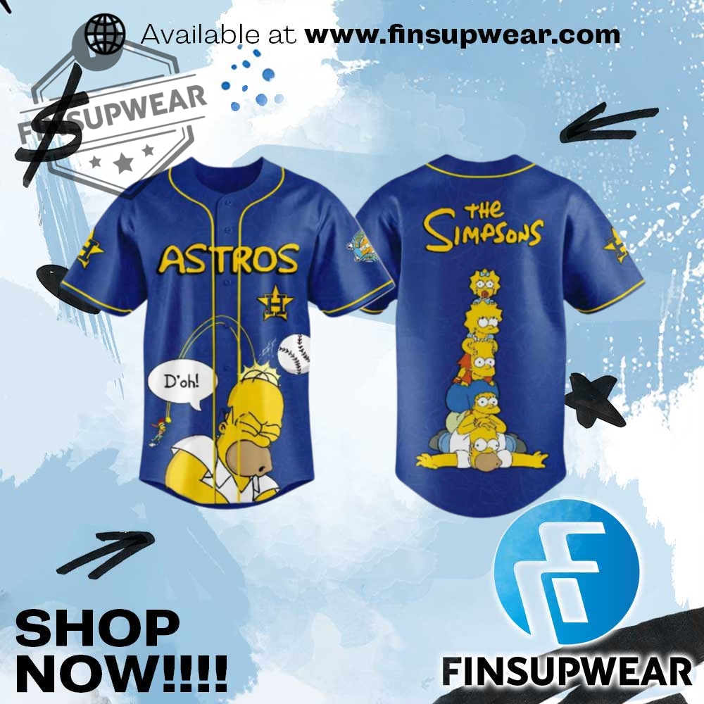 2025 Astros The Simpsons Jersey 1 2025 Astros The Simpsons Jersey