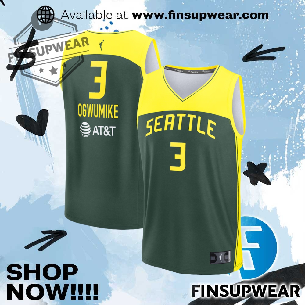 Unisex Seattle Storm Nneka Ogwumike Fanatics Green Explorer Edition Fast Break Replica Jersey 1 Unisex Seattle Storm Nneka Ogwumike Fanatics Green Explorer Edition Fast Break Replica Jersey