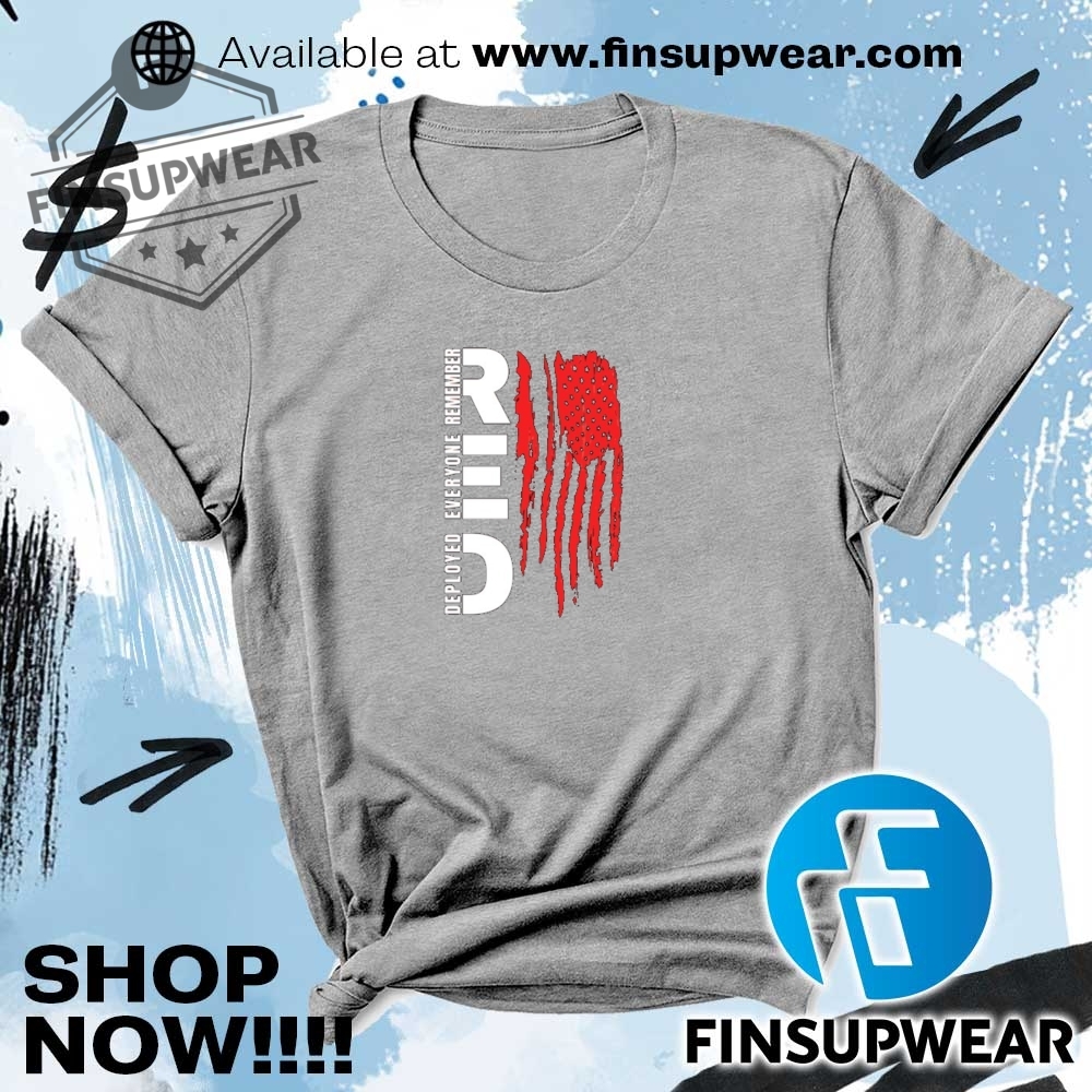 Red Deployed Everyone Remember Usa Flag Shirt 6 Red deployed everyone remember USA flag shirt