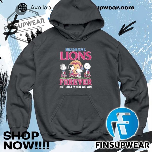 Peanuts Brisbane Lions Forever Not Just When We Win Shirt finsupwear 5