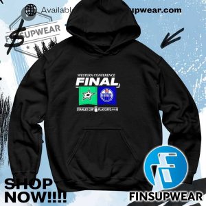 Dallas Stars Vs. Edmonton Oilers 2025 Western Conference Finals Matchup Center Ice Shirt finsupwear 4