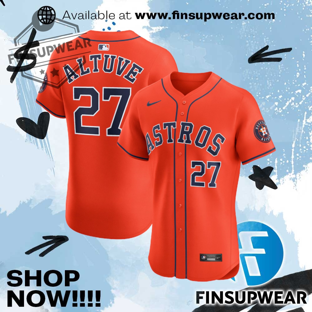 Top Trending 2025: Must-Have Hockey Jerseys, Basketball Jerseys and Baseball Jerseys 4 Jose Altuve Houston Astros Nike Alternate Elite Player Jersey