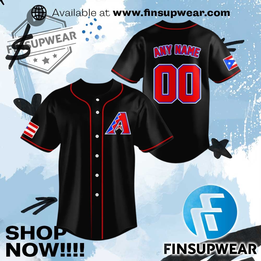 Top Trending 2025: Must-Have Hockey Jerseys, Basketball Jerseys and Baseball Jerseys 18 2025 Arizona Diamondbacks Puerto Rican Heritage Night Jersey