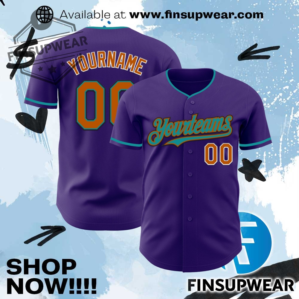 Top Trending 2025: Must-Have Hockey Jerseys, Basketball Jerseys and Baseball Jerseys 19 Custom Purple Texas Orange Teal Blackwhite Authentic Baseball Jersey