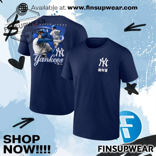 Aaron Judge New York Yankees Anime Player Tshirt finsupwear 1