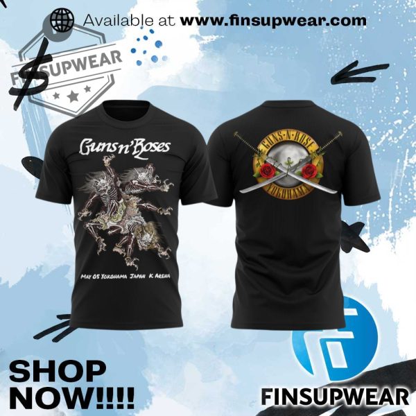 Guns N Roses Yokohama Music Concert Merch Collection finsupwear 1