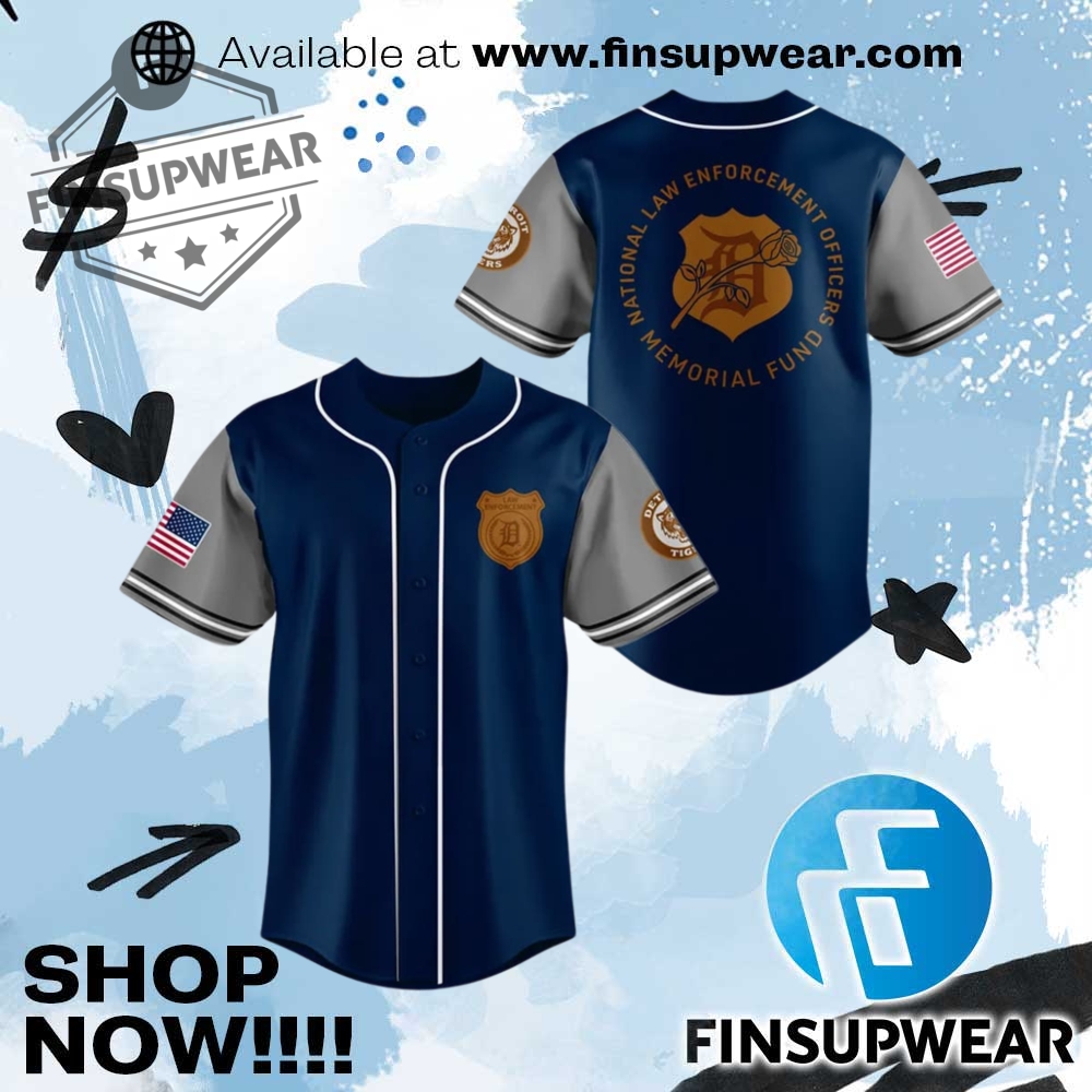 2025 Detroit Tigers Law Enforcement Night Jersey 1 2025 Detroit Tigers Law Enforcement Night Jersey
