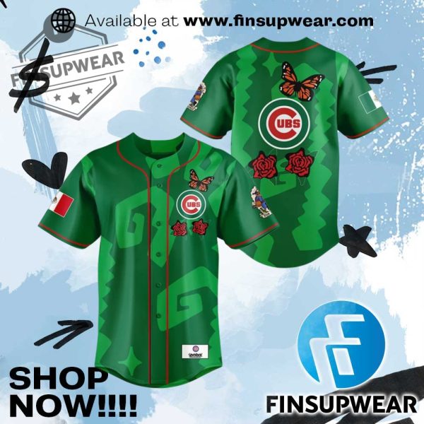2025 Chicago Cubs Mexican Heritage Night Jersey finsupwear 1