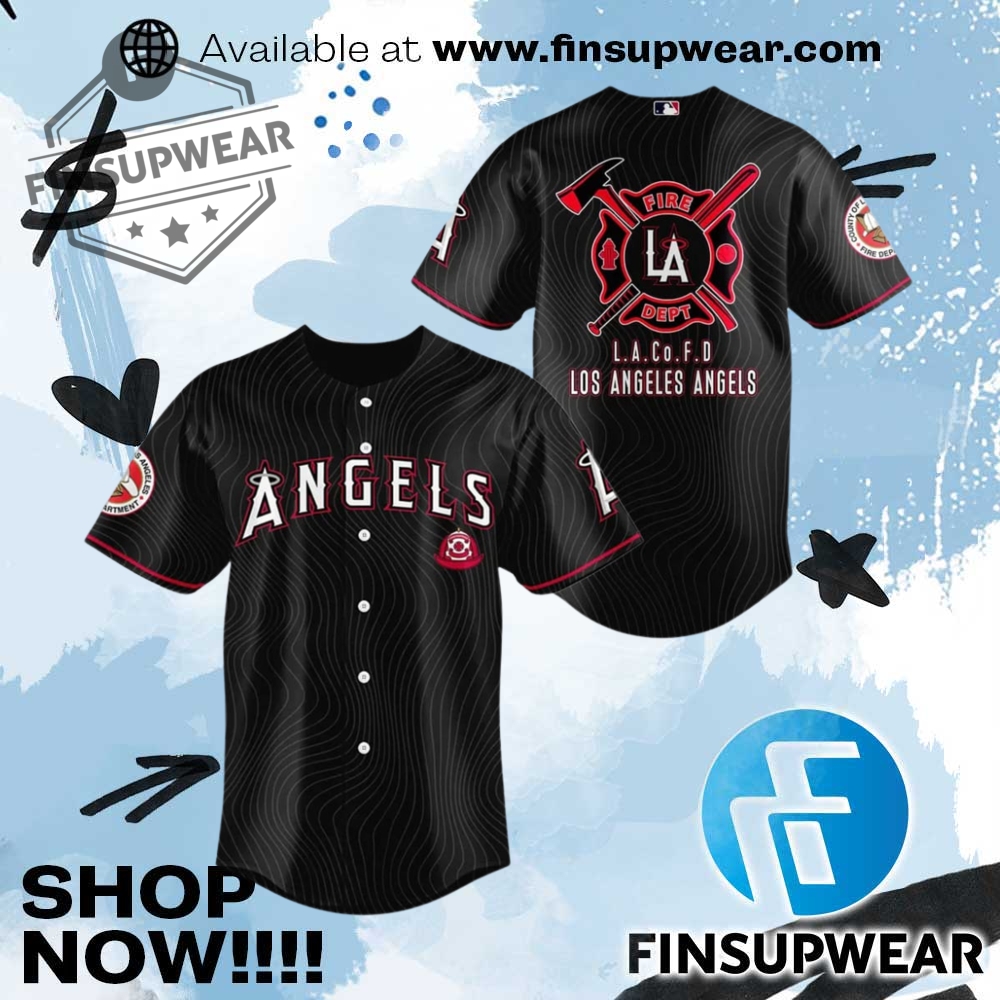 2025 La Angels Firefighter Appreciation Jersey 1 2025 LA Angels Firefighter Appreciation Jersey
