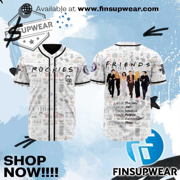 2025 Colorado Rockies Friends Baseball Jersey finsupwear 1
