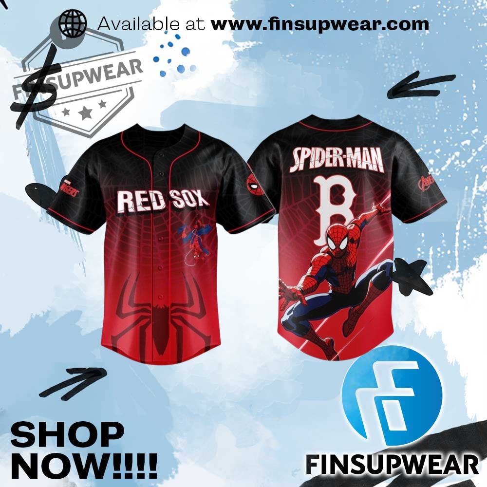 Top Trending 2025: Must-Have Hockey Jerseys, Basketball Jerseys and Baseball Jerseys 3 2025 Boston Red Sox Spider Man Night Baseball Jersey