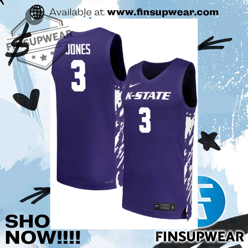Top Trending 2025: Must-Have Hockey Jerseys, Basketball Jerseys and Baseball Jerseys 9 Cj Jones Mens Purple Kstate Wildcats Replica Name And Number Basketball Jersey