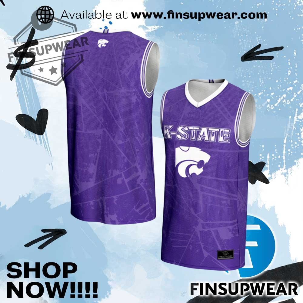 Top Trending 2025: Must-Have Hockey Jerseys, Basketball Jerseys and Baseball Jerseys 10 Mens Kstate Wildcats Purple Prosphere Vigor Basketball Jersey