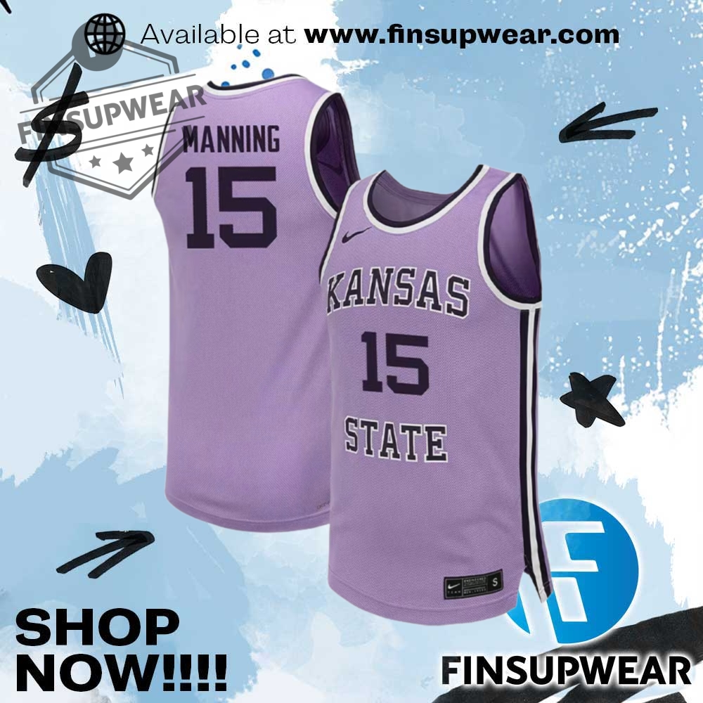 Taj Manning Nike Youth Lavender Kstate Wildcats Replica Name And Number Basketball Jersey Jersey finsupwear 1 1