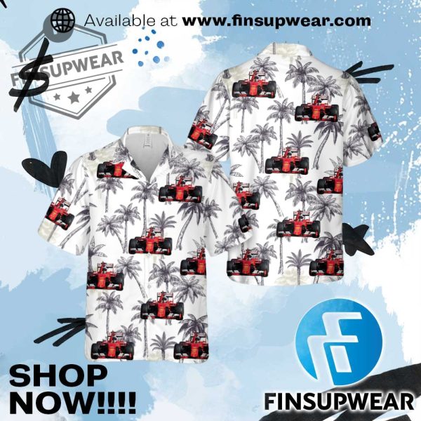 Sebastian Vettel Formula 1 Hawaiian Shirt finsupwear 1