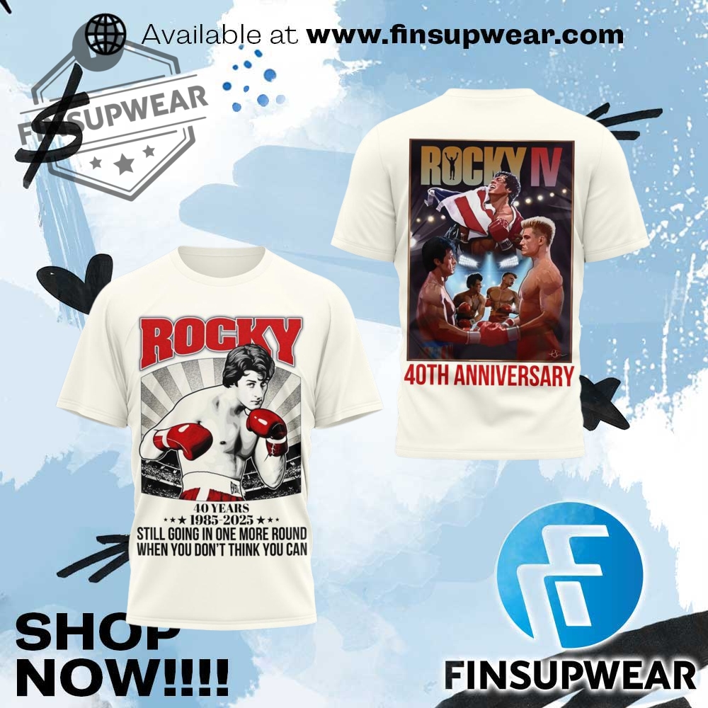 Rocky Iv 40Th Anniversary Limited Edition Tshirt