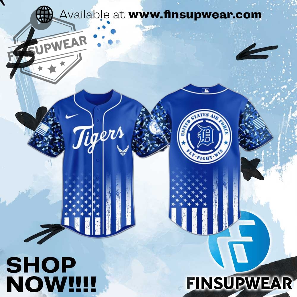 Detroit Tigers Air Force Military Appreciation Night Jersey