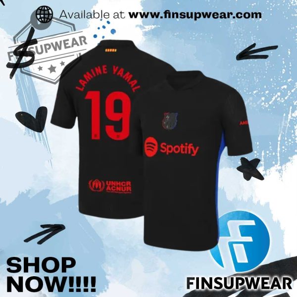 Sports Soccer Official New Latest Barcelona Black Jersey finsupwear 1
