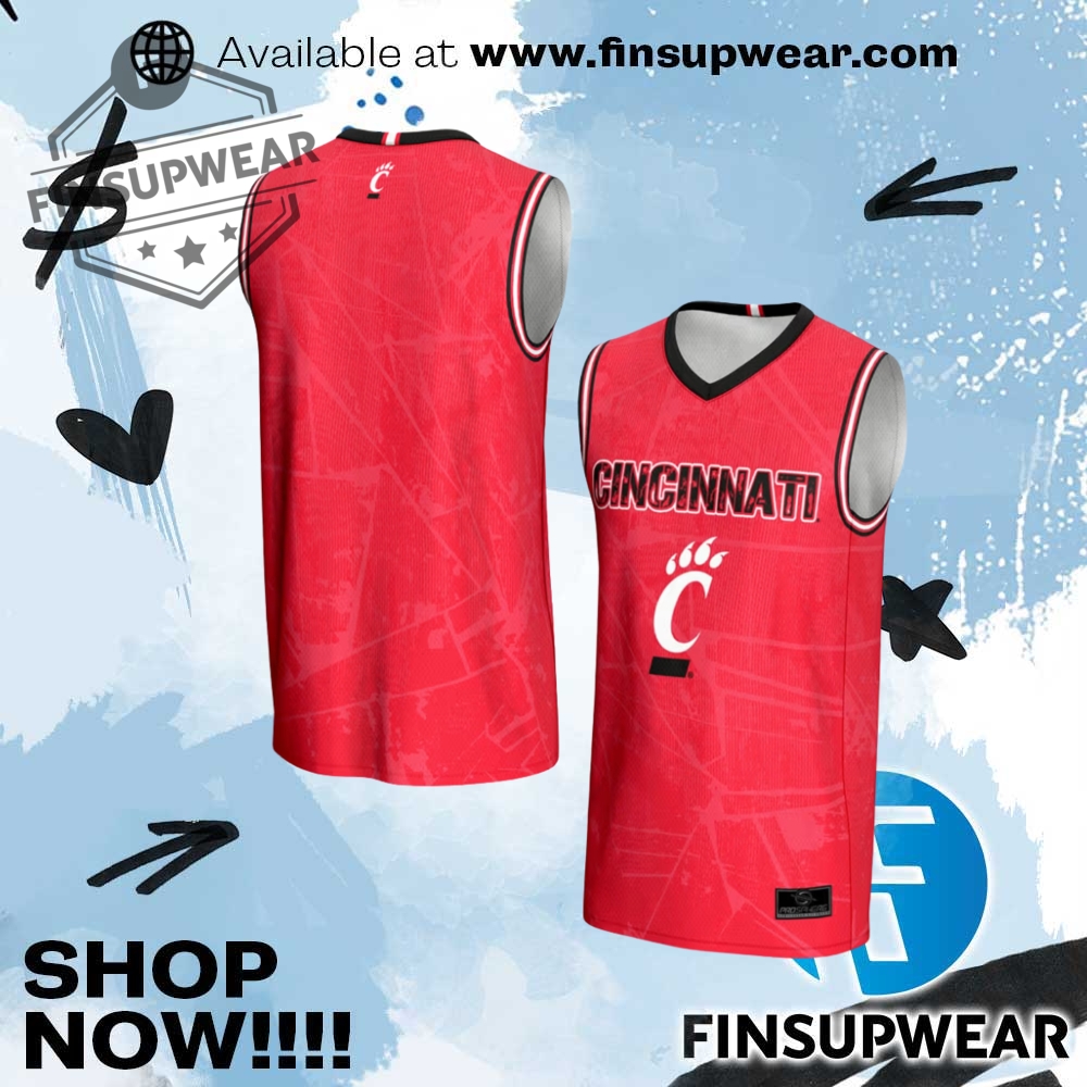 Mens Cincinnati Bearcats Red Prosphere Vigor Basketball Jersey