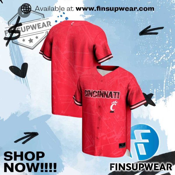 Mens Cincinnati Bearcats Red Prosphere Vigor Jersey finsupwear 1