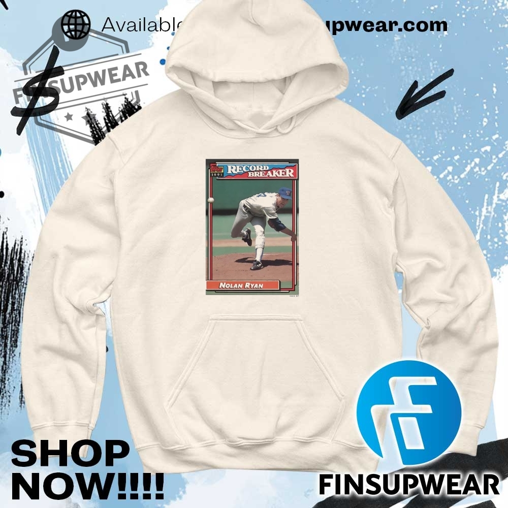 Nolan Ryan 1991 Record Breaker Shirt Sweatshirt Sweater 11 Nolan Ryan 1991 record breaker shirt Sweatshirt Sweater