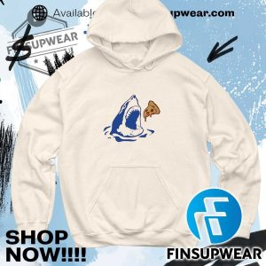 Shark Eating Piece Of Pizza Shirt Hoodie Long Sleeve finsupwear 6