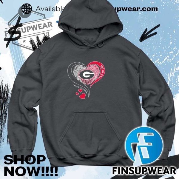 Georgia Bulldogs Its In My Dna Heart Shirt finsupwear 5