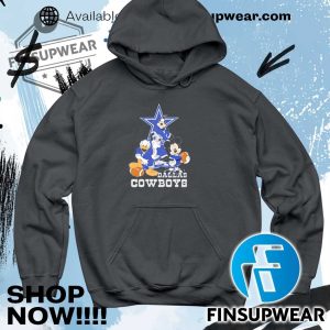 Mickey Characters Dallas Cowboys Football Shirt finsupwear 5