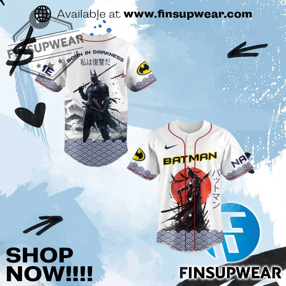 Batman Baseball Jersey 1 Batman Baseball Jersey
