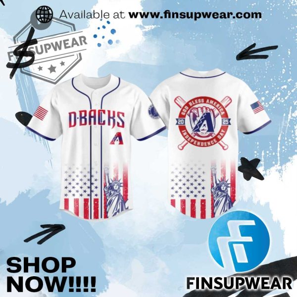 2025 Diamondbacks Independence Day Jersey finsupwear 1