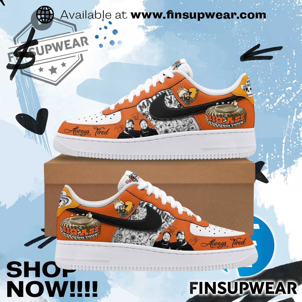 Post Malone X Jelly Roll Always Tired Limited Edition Air Force 1 1 Post Malone x Jelly Roll Always Tired Limited Edition Air Force 1