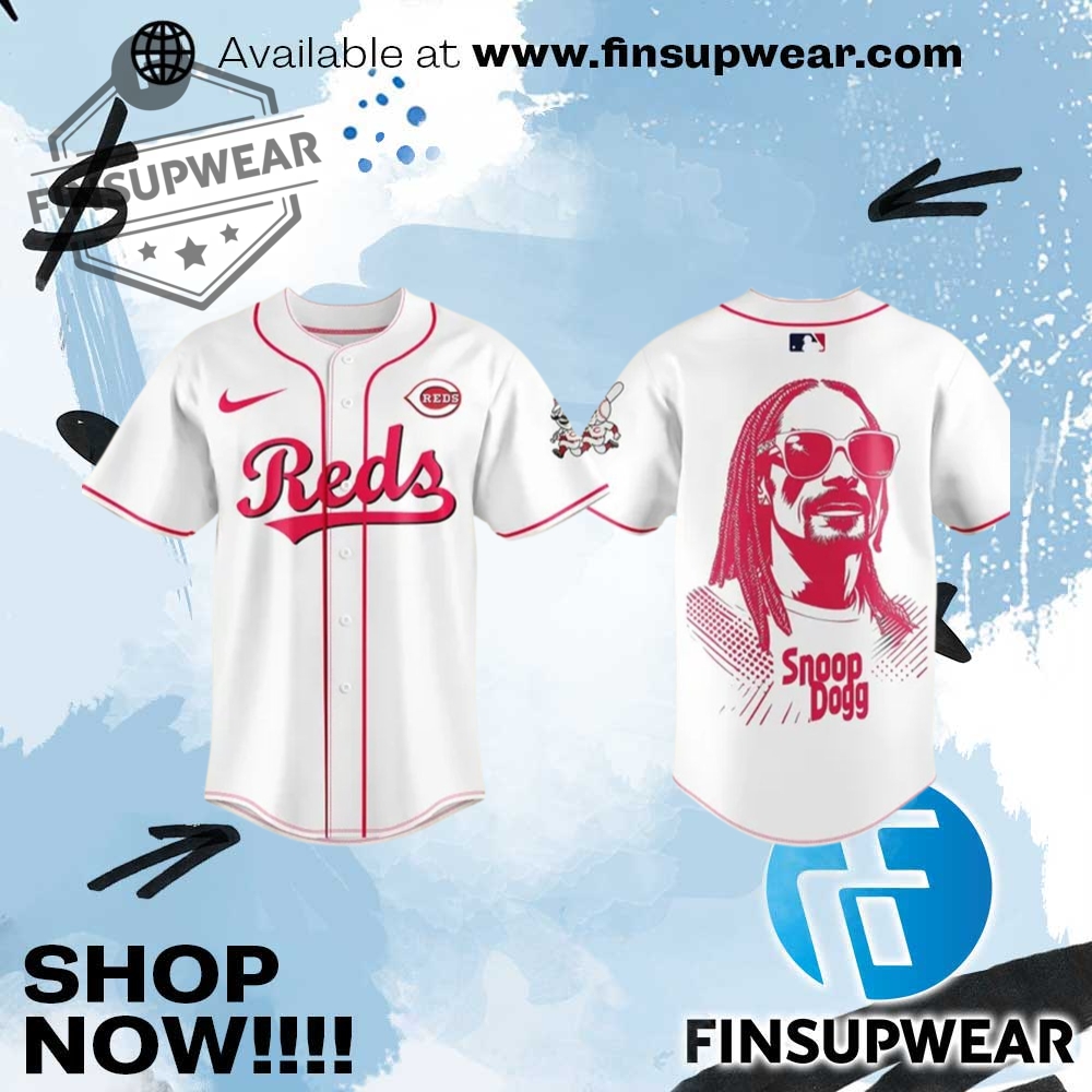 Cincinnati Reds X Snoop Dogg Postgame Concert Jersey 2025 finsupwear 1