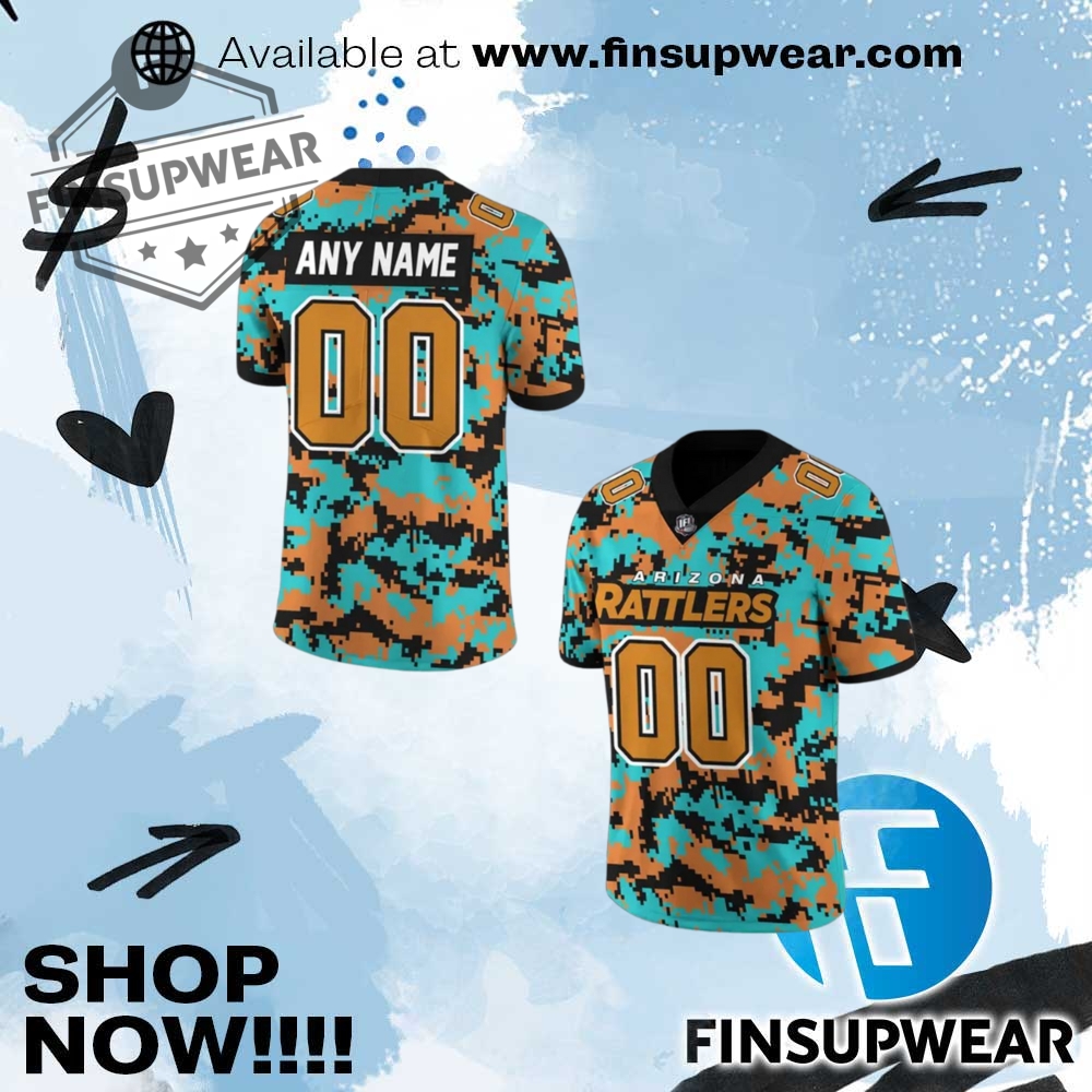 Top Trending 2025: Must-Have Hockey Jerseys, Basketball Jerseys and Baseball Jerseys 7 Arizona Rattlers Military Nights Custom Name Football Jersey 2025