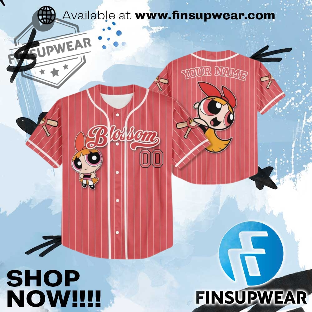 Top Trending 2025: Must-Have Hockey Jerseys, Basketball Jerseys and Baseball Jerseys 15 Personalized The Powerpuff Girls Blossom Pink Baseball Jersey