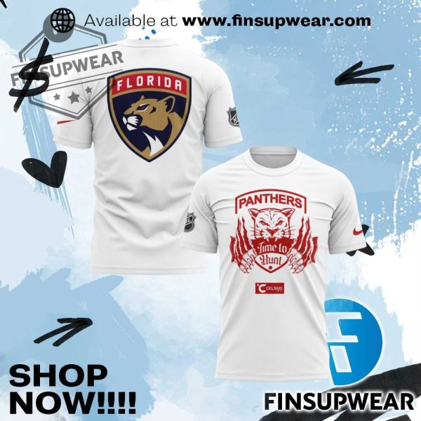 Florida Panthers Time To Hunt Limited Edition Tshirt finsupwear 1