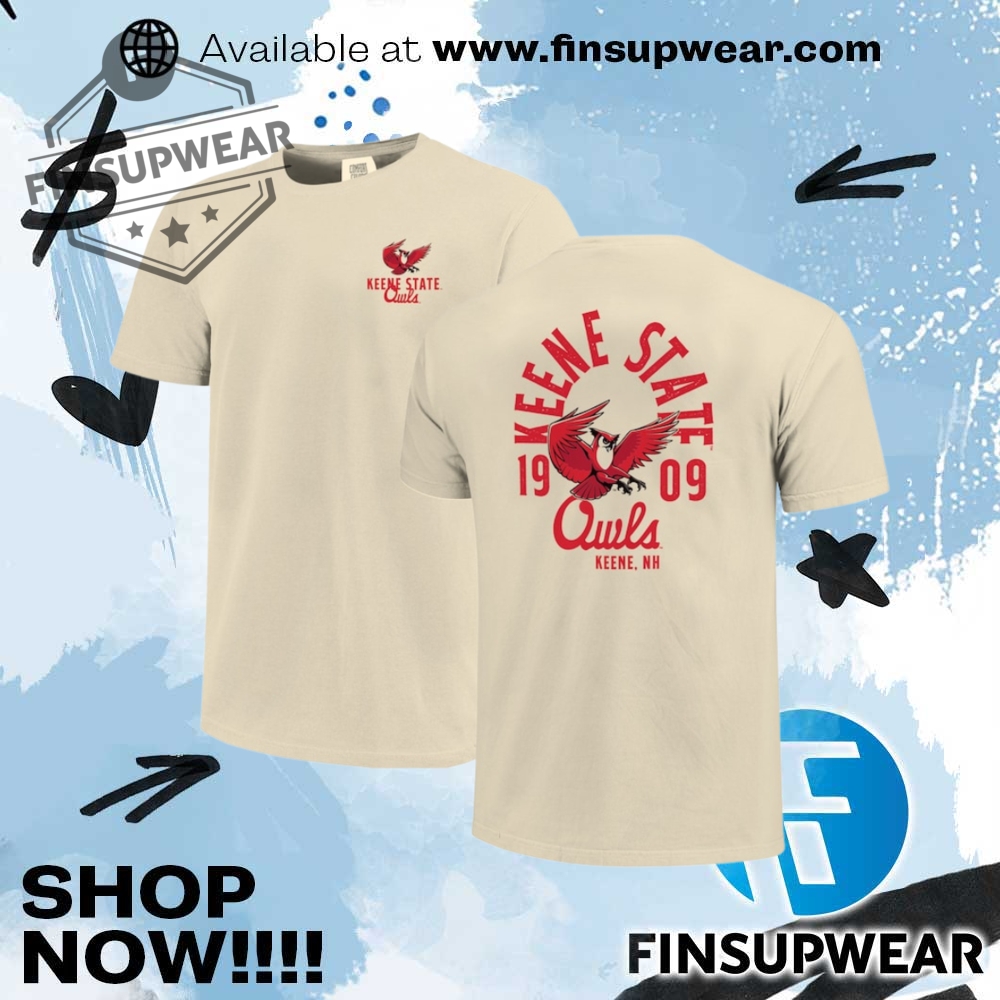 Keene State Owls Comfort Colors Mascot Overlay Tshirt 1 John Cena ProSphere GOAT TShirt