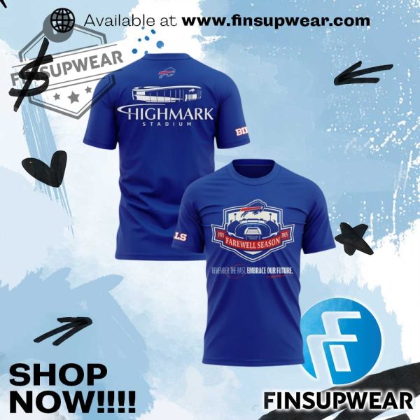 Buffalo Bills Highmark Stadium Limited Edition Tshirt finsupwear 1