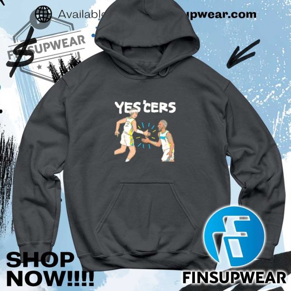 Yescers Obi Toppin And Tyrese Haliburton High Five Comic Shirt finsupwear 5