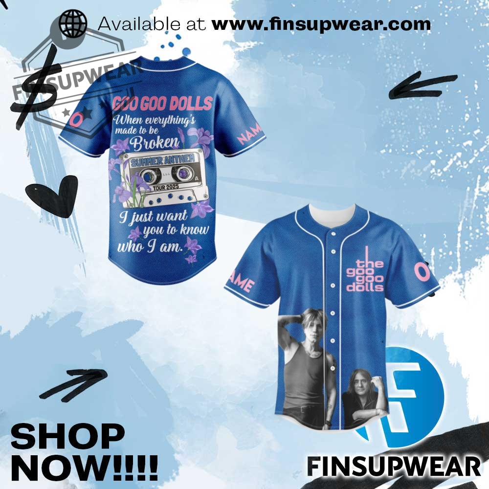 Goo Goo Dolls Baseball Jersey 1 Goo Goo Dolls Baseball Jersey