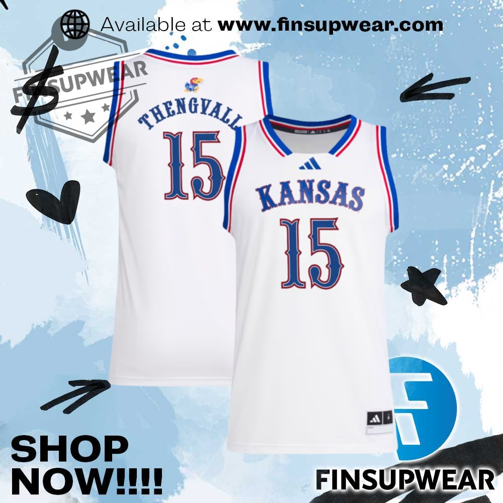 Will Thengvall Adidas Kansas Jayhawks White Swingman Nil Jersey 1 Will Thengvall Adidas Kansas Jayhawks White Swingman NIL Jersey