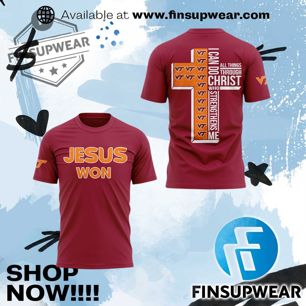 Virginia Tech Jesus Won Shirt 2025