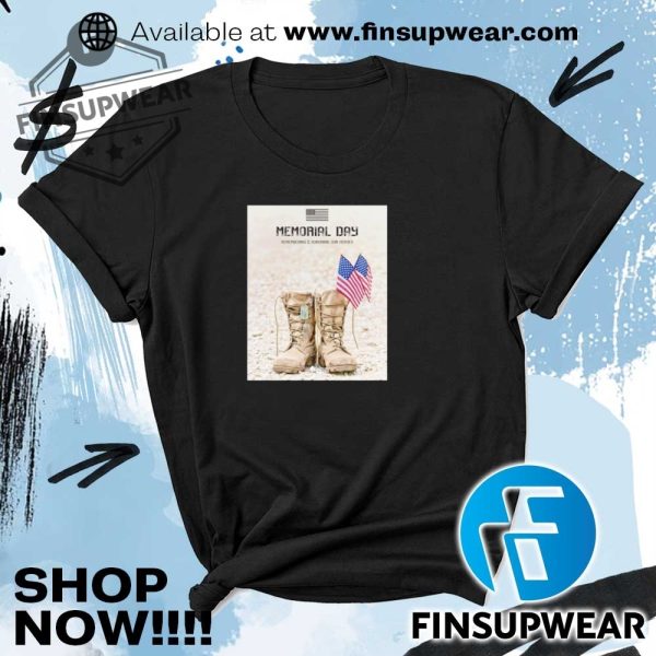Shoes Memorial Day Remembering And Honoring Our Heroes Usa Flag Shirt finsupwear 1