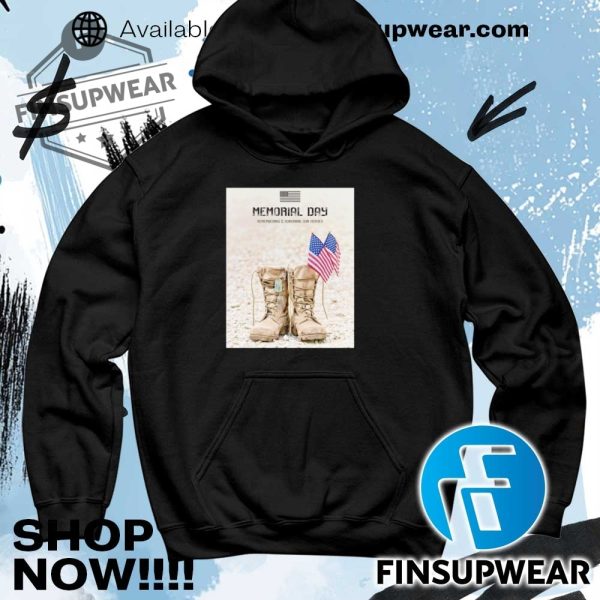Shoes Memorial Day Remembering And Honoring Our Heroes Usa Flag Shirt finsupwear 4