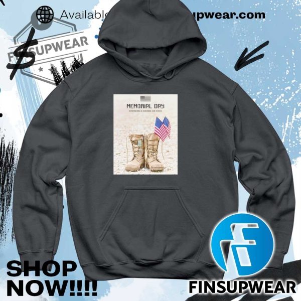 Shoes Memorial Day Remembering And Honoring Our Heroes Usa Flag Shirt finsupwear 5